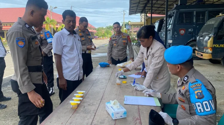 Bidpropam Polda Sumut Gelar Gaktibplin di Polres Tapteng