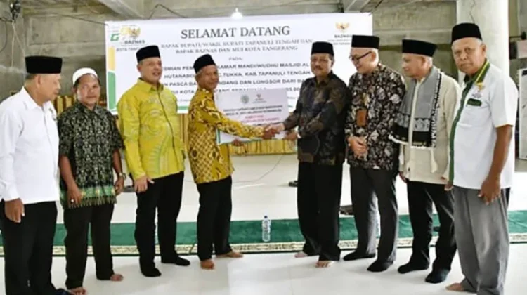 Wakil Bupati Tapteng Terima Bantuan BAZNAS Tangerang