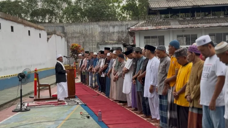 Lapas Sibolga Gelar Salat Idul Adha Bersama Warga Binaan