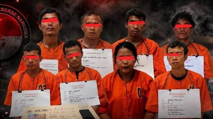 Dua Pekan, Polres Tapteng Ringkus Delapan Tersangka Narkotika