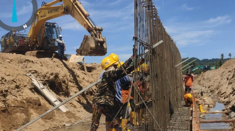 Progres Pengerjaan Proyek Penanganan Banjir Tukka Capai 10 Persen