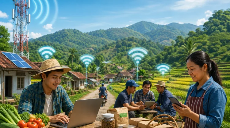 Infrastruktur Internet Dukung Ekonomi Desa