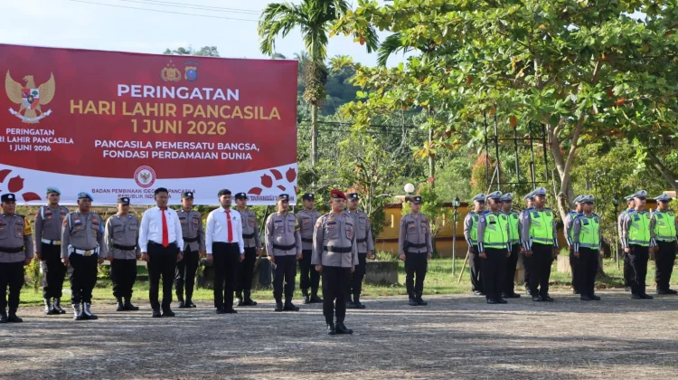 Polres Tapteng Peringati Hari Lahir Pancasila