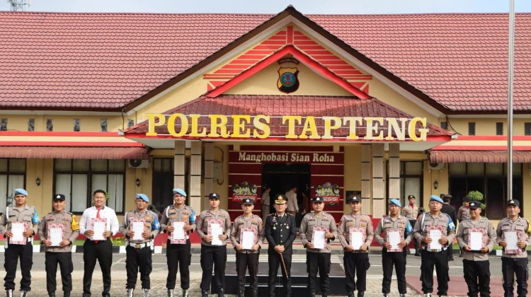 Momentum Pancasila, Polres Tapteng Apresiasi Personel Penggerak Perubahan