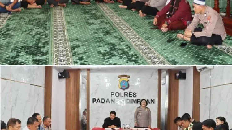 Polres Padangsidimpuan Gelar Binrohtal Perkuat Mental Personel