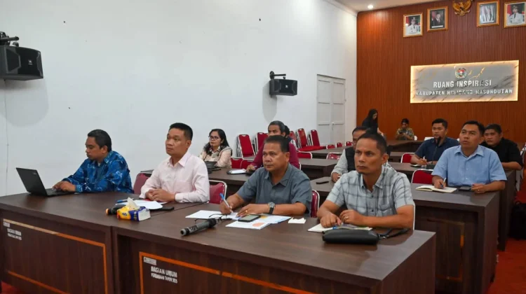 Bupati Humbahas Ikuti Rapat Percepatan Bantuan Keuangan Aceh
