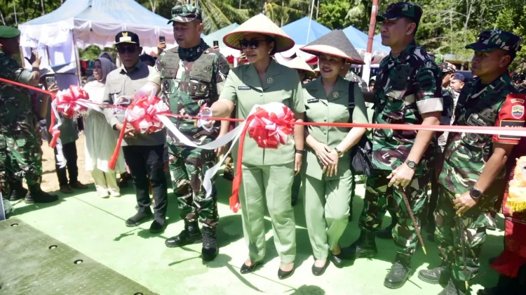 KASAD dan Bupati Tapteng Resmikan Jembatan Modular Tipe-21