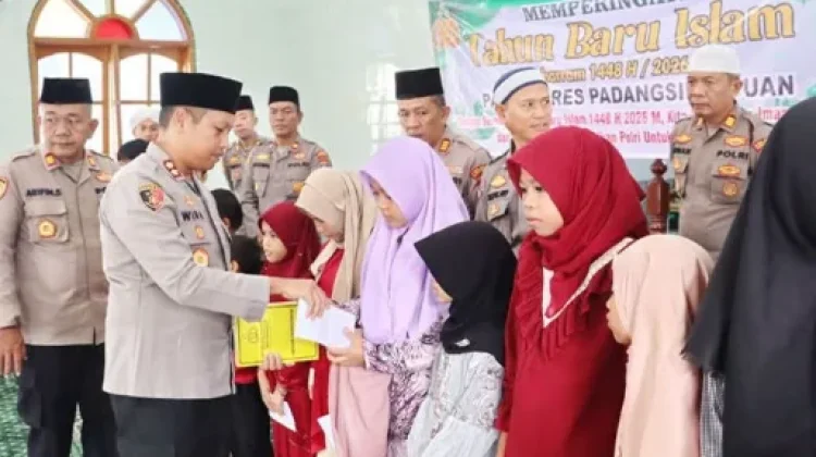 Polres Padangsidimpuan Peringati Tahun Baru Islam Bersama Anak Yatim