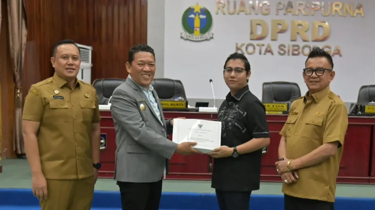 Ranperda Pertanggungjawaban APBD Sibolga 2025 Disampaikan ke DPRD