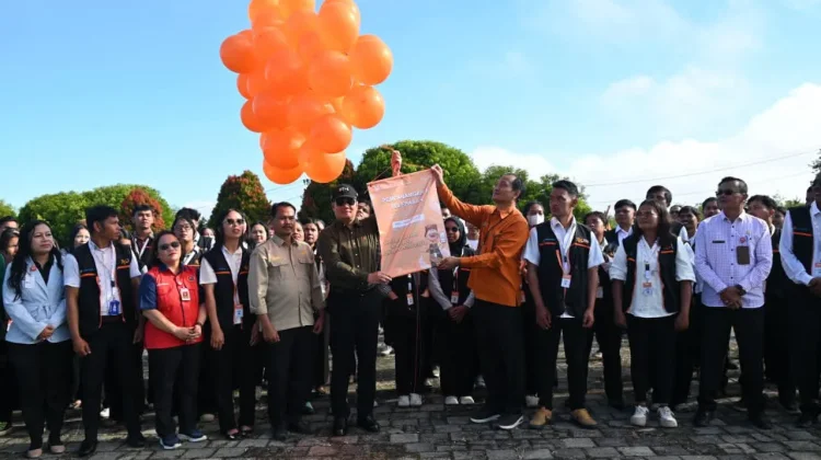 Bupati Humbahas Canangkan dan Lepas Petugas SE2026