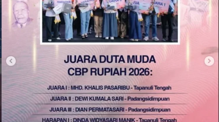 Duta Muda CBP Rupiah 2026 Resmi Diumumkan