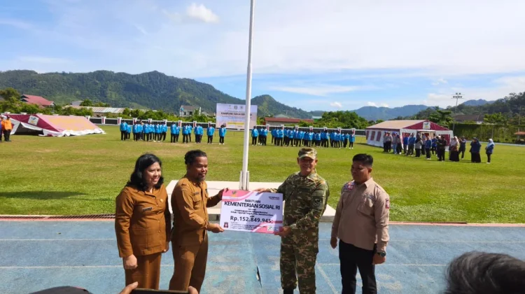 Kemensos Bentuk Kampung Siaga Bencana di Kec. Tukka, Perkuat Kesiapsiagaan Warga