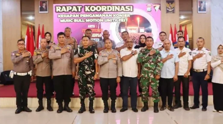 Polres Padangsidimpuan Rakor Pengamanan Konser Bull Motion Unity Fest