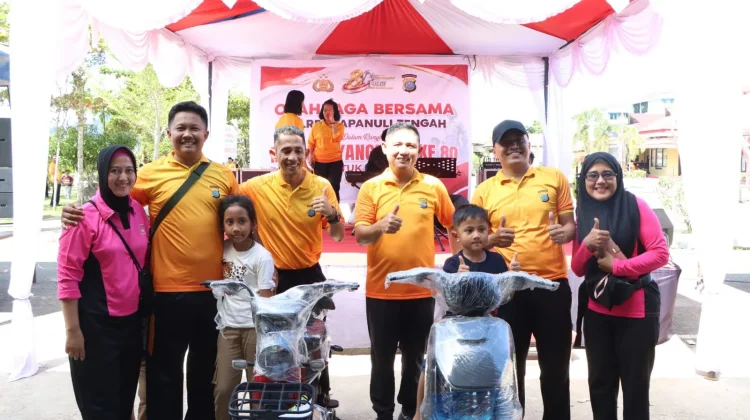Polres Tapteng Gelar Olahraga Bersama dan Lucky Draw