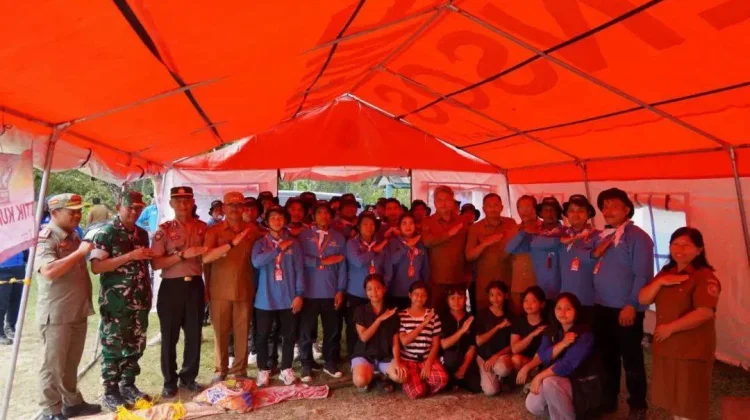 Wabup Taput Kukuhkan Kampung Siaga Bencana Saoloan untuk Lindungi Tujuh Desa Rawa