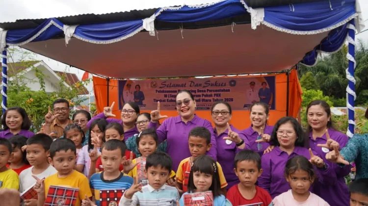 Pemkab Taput Monitoring Desa Percontohan PKK Desa Parbubu I