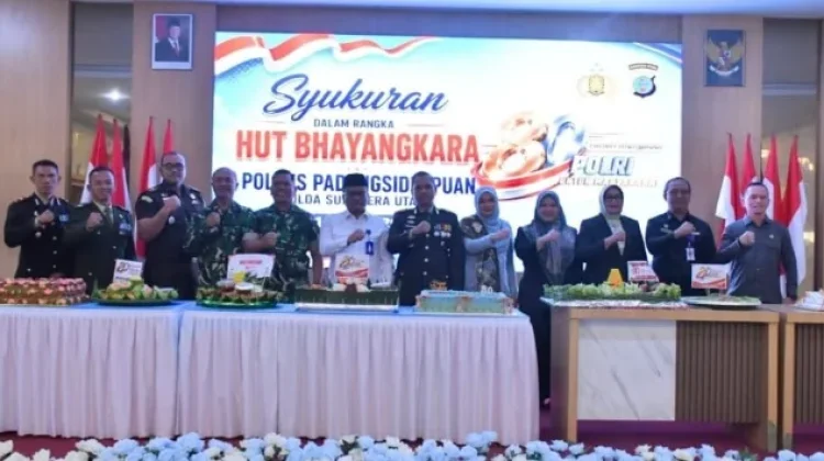 Wali Kota Padangsidimpuan Tekankan Sinergi pada Syukuran Hari Bhayangkara Ke-80