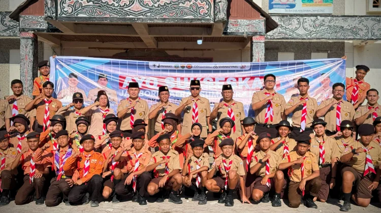 Bupati Taput Lepas 92 Peserta Jambore Daerah Pramuka Sumut 2026