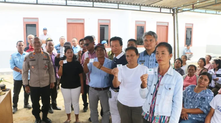 Pemkab Taput Undi dan Serahkan Bantuan Huntap Tahap II