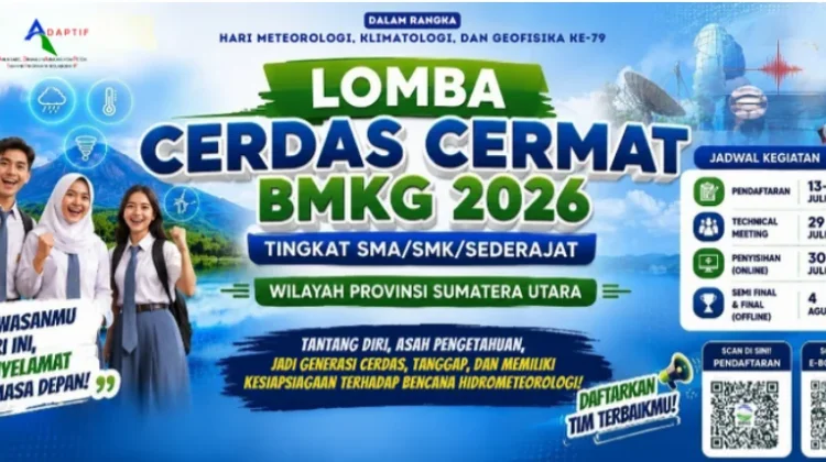 BMKG Buka Lomba Cerdas Cermat 2026 Sumut
