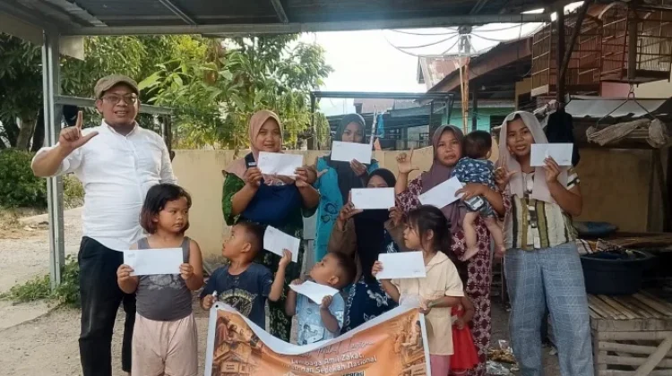 Milad ke-24, Lazismu Madina Blusukan Salurkan Santunan