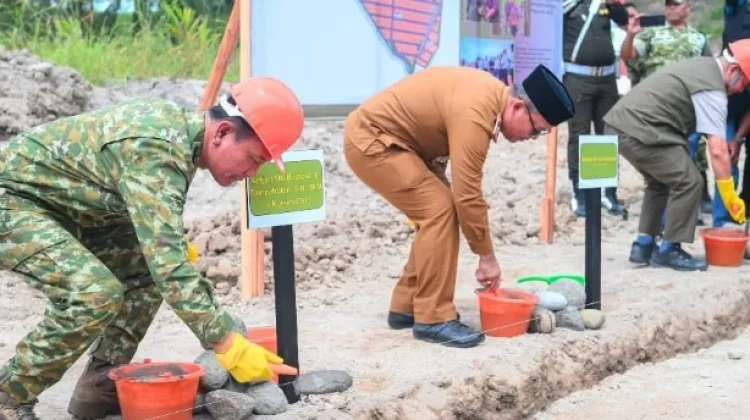 Kasum TNI Hadiri Groundbreaking Huntap di Padangsidimpuan
