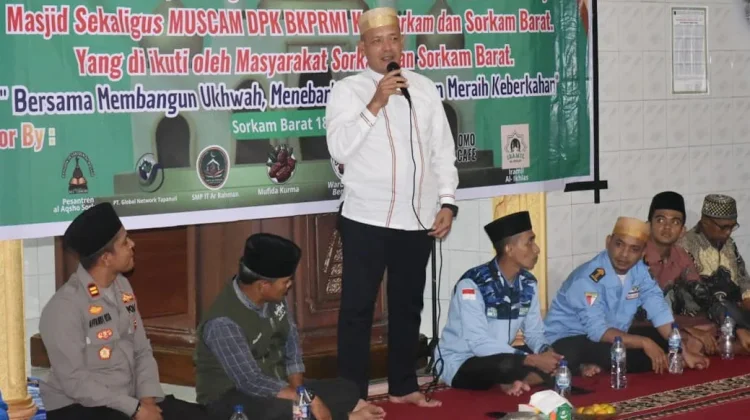 Wabup Tapteng Minta BKPRMI Rangkul Pemuda Makmurkan Masjid