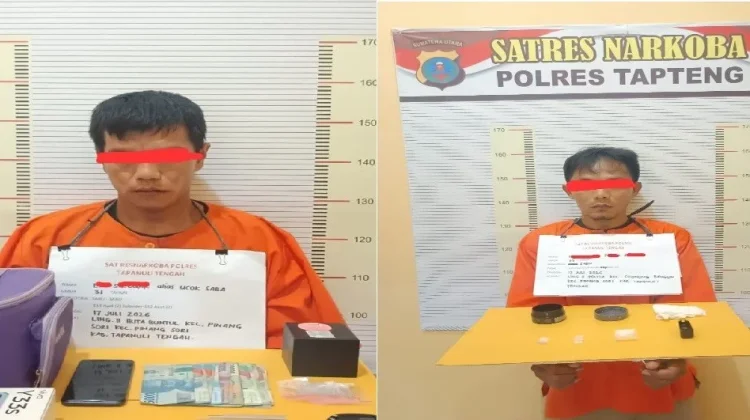 Polres Tapteng Tangkap Dua Pengedar Sabu di Pinangsori