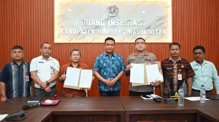 Pemkab Humbahas Hibahkan Dana Pengamanan Pilkades Serentak 2026