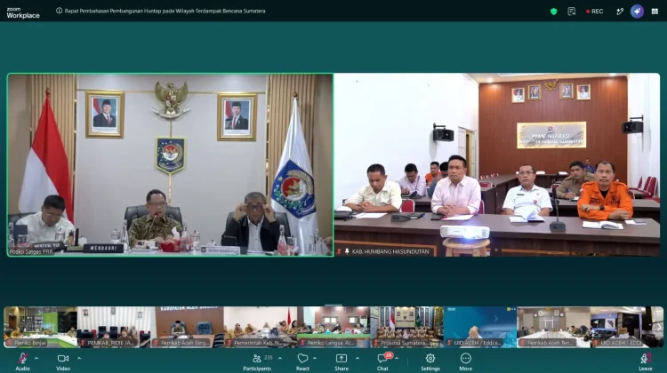 Bupati Humbahas Ikuti Rakor Pembahasan Huntap Bersama Mendagri dan Menteri PKP