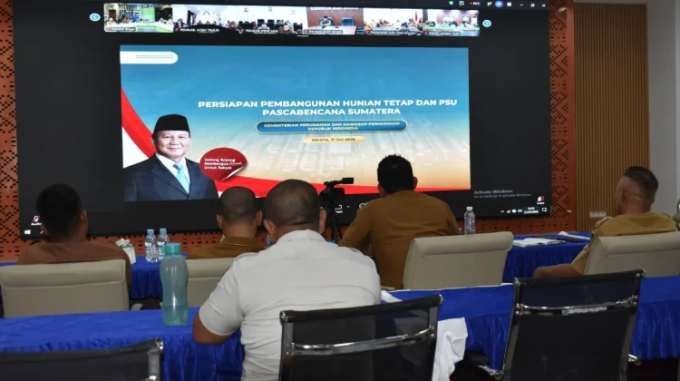 Wakil Wali Kota Sibolga Ikuti Rakor Percepatan Pembangunan Huntap Pascabencana