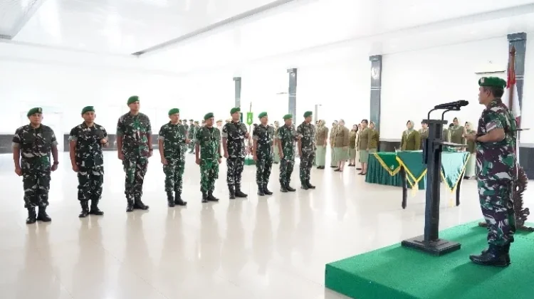 Danrem 023/KS Pimpin Sertijab Empat Dandim