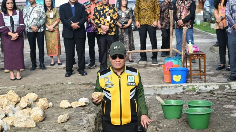 Bupati Humbahas letakkan Batu Pertama Pembangunan Cath Lab RSUD Doloksanggul