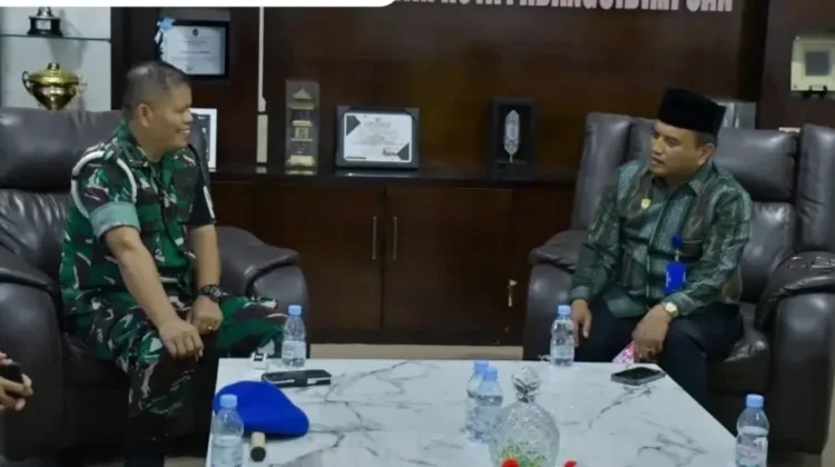 Wali Kota Padangsidimpuan Terima Audiensi Dandenpom I/2 Sibolga
