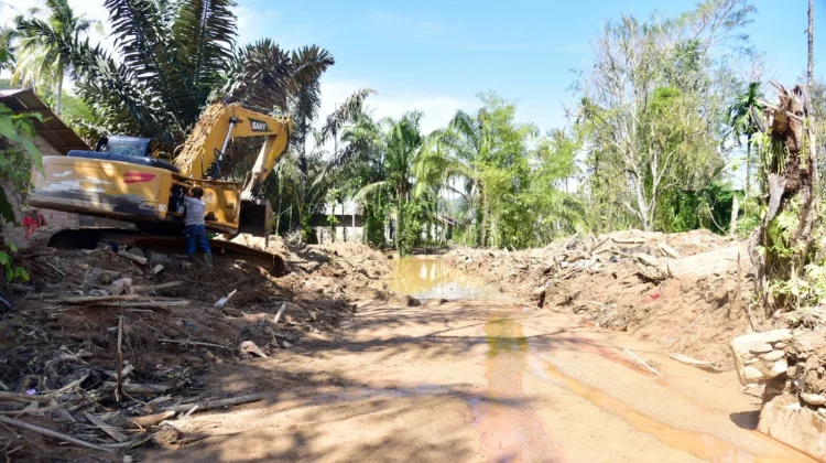 Pemerintah Normalisasi Sungai Silaga-laga Pascabanjir Susulan Landa Tapteng