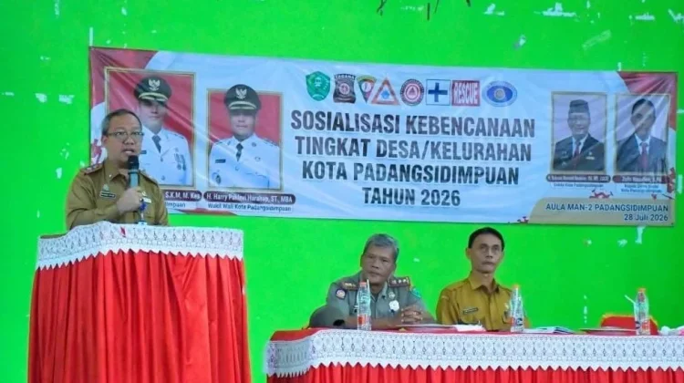 Pemkot Padangsidimpuan Perkuat Minimalisir Risiko Bencana lewat Sosialisasi