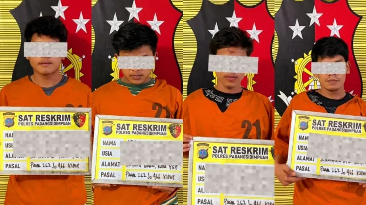 Polres Padangsidimpuan Ringkus Empat Pengeroyok Melukai Pelajar
