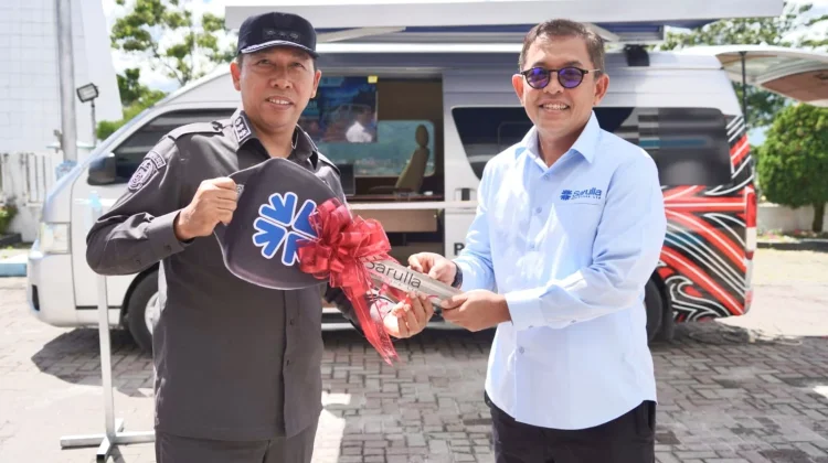 Pemkab Taput Terima Bantuan Mobil Pelayanan Pendapatan Daerah Keliling dari SOL