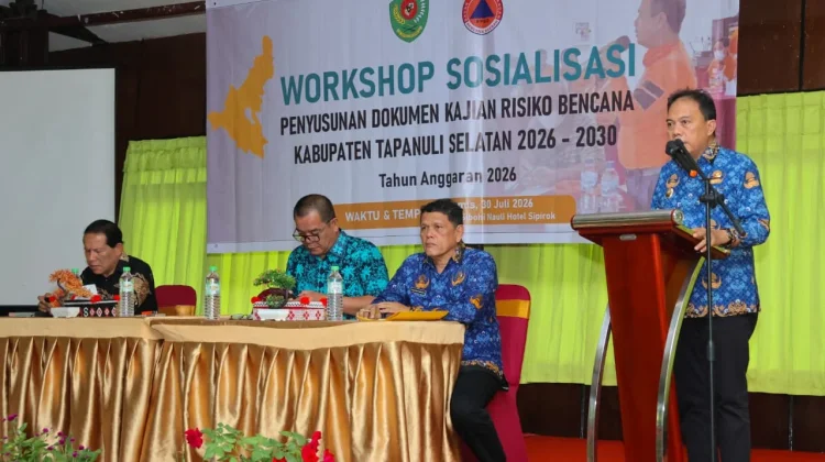Wabup Tapsel: Kajian Risiko Bencana Jadi Fondasi Pembangunan Daerah yang Aman dan B