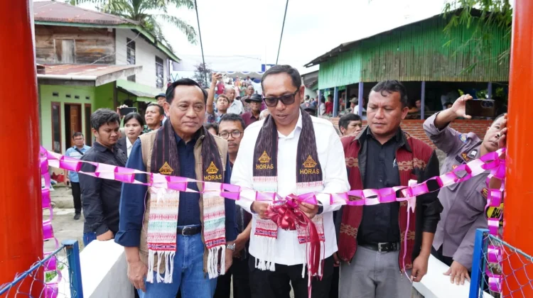 Bupati Taput Apresiasi Pembangunan Jembatan Asa SCTV di Parbaju Toruan