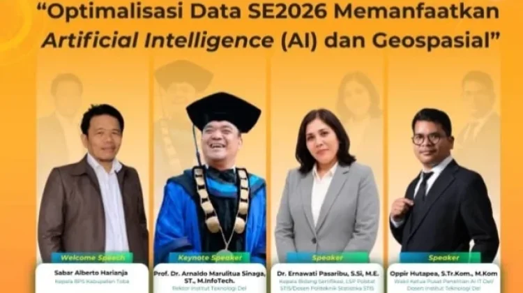BPS Toba Bersama IT-Del Webinar SE2026 AI dan Geospasial