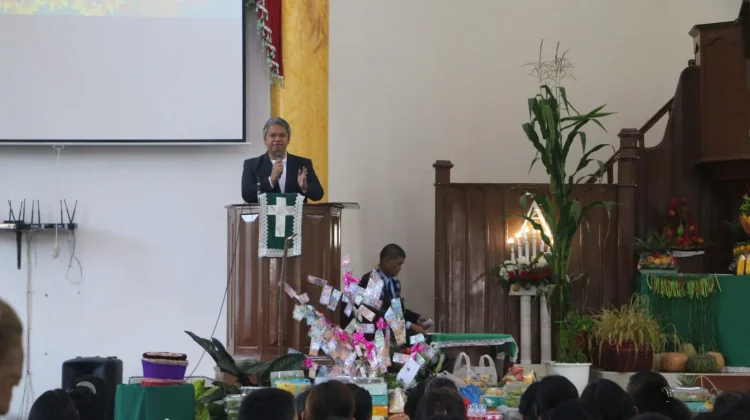 Wabup Taput Kenalkan TAPASADA Academy di Pesta Gotilon HKBP Sabungan