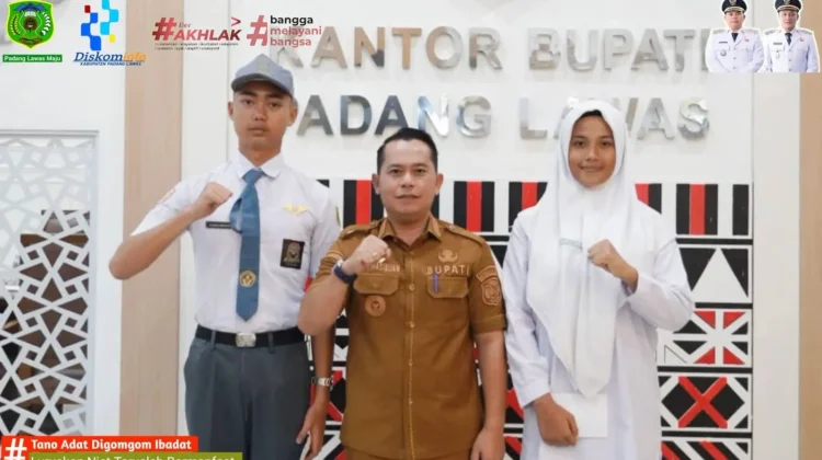 Bupati Palas Lepas Dua Pelajar Anggota Paskibra Sumut