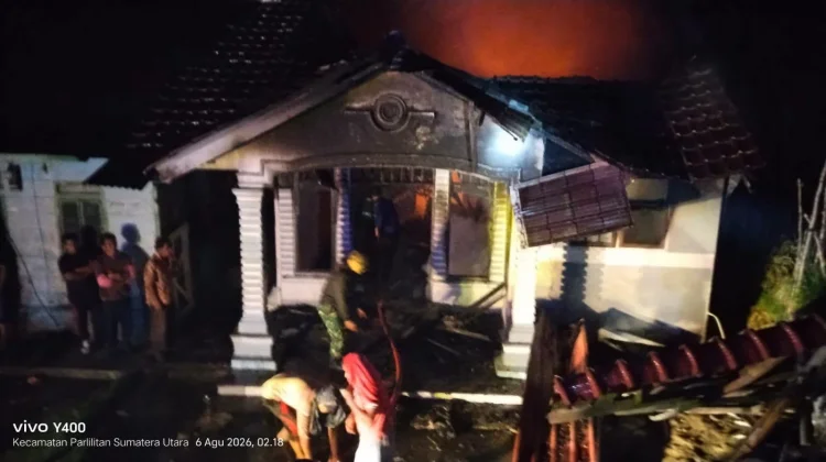 Dua Rumah di Humbahas Dilalap Api, Tidak Ada Korban Jiwa