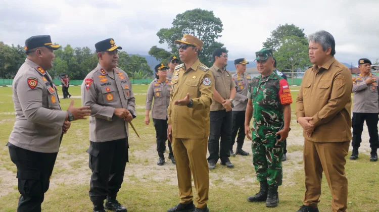 Kapolda Sumut Tiba di Taput, Disambut Bupati dan Forkopimda