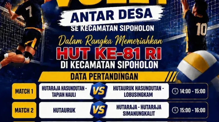 Semarak HUT ke-81 Kemerdekaan RI di Kecamatan Pagaran dan Sipoholon