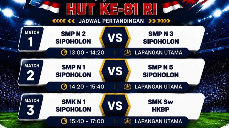 Semarak HUT ke-81 Kemerdekaan RI di Kecamatan Pagaran dan Sipoholon