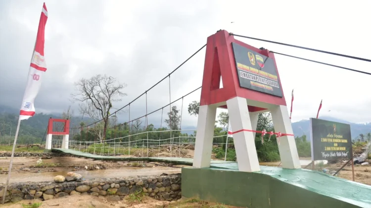 Wabup Tapteng Ikuti Peresmian Ribuan Jembatan dan Titik Air Bersih okeh Presiden