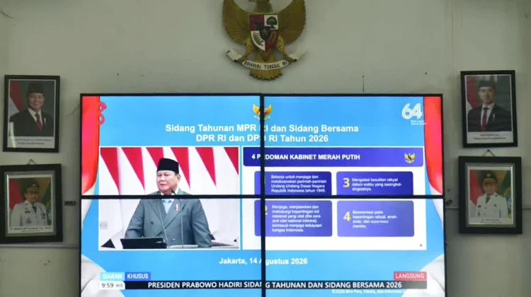 Bupati Tapteng Ikuti Pidato Presiden RI