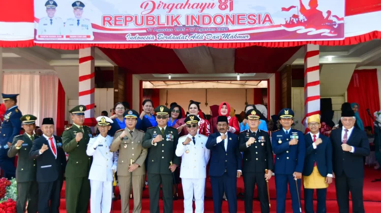 Peringati HUT RI ke-81, Bupati Tapteng Gelorakan Semangat Bangkit Pascabencana